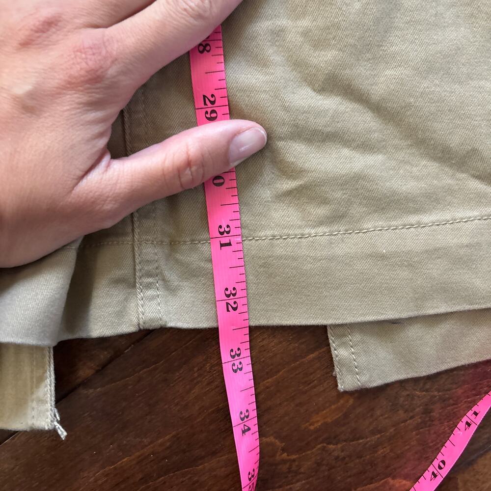 NWT Universal Thread High Rise Cargo Midi Skirt Tan Khaki y2k Women's Size US 8 - Picture 9 of 9